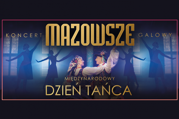 Poster promoting Mazowsze's International Dance Day concerts